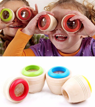 Wooden Magic Kaleidoscope Interesting Effect Educational Learning Puzzle Toy For Babies And Children