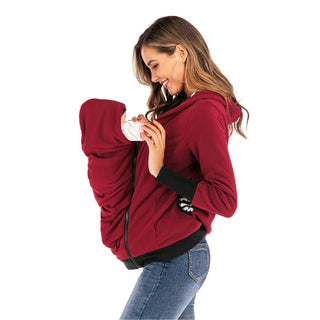 Buy red Multi-functional Mother Kangaroo Sweater