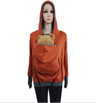 Buy orange Multi-functional Mother Kangaroo Sweater