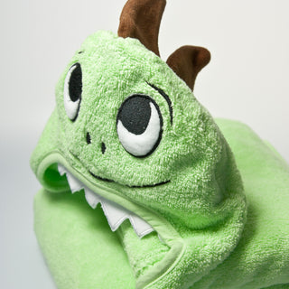 Little Ashkim Baby Dino Hooded Cotton Towel