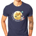 Dogecoin Rocket T-Shirt For Men Colour Navy Blue