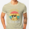 Dogecoin To The Moon T-Shirt for Men in Colour Khaki