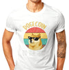 Dogecoin To The Moon T-Shirt for Men in Colour white