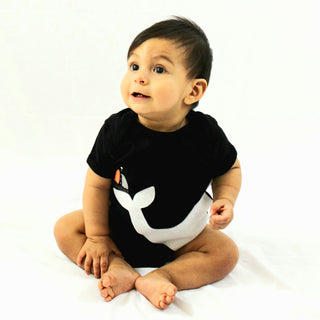 Baby Onesie - Big Whale and Little Sailboat
