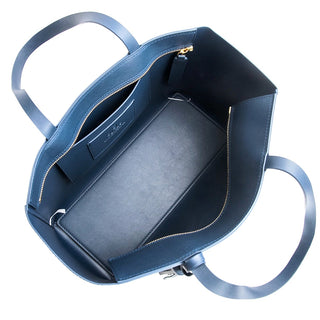 Interior Design Gunas Tippi  - Navy Vegan Leather Tote Bag