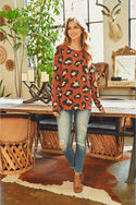 Mirr Hair Leopard Print Long Sleeved Top