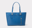 Miley - Blue Vegan Leather Laptop Bag