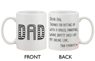 Father's Day Mug for Dad - From Your Favorite