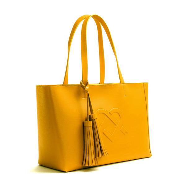 Gunas Tippi - Mustard Vegan Tote Handbag