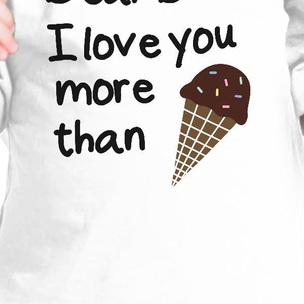 Dear Dad Icecream White Cute Design Infant Shirt