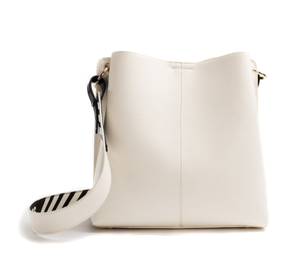 Tabitha Bucket Bag - Cream White