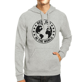 World Best Dad Unisex Grey Cute Hoodie Perfect