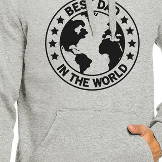 World Best Dad Unisex Grey Cute Hoodie Perfect