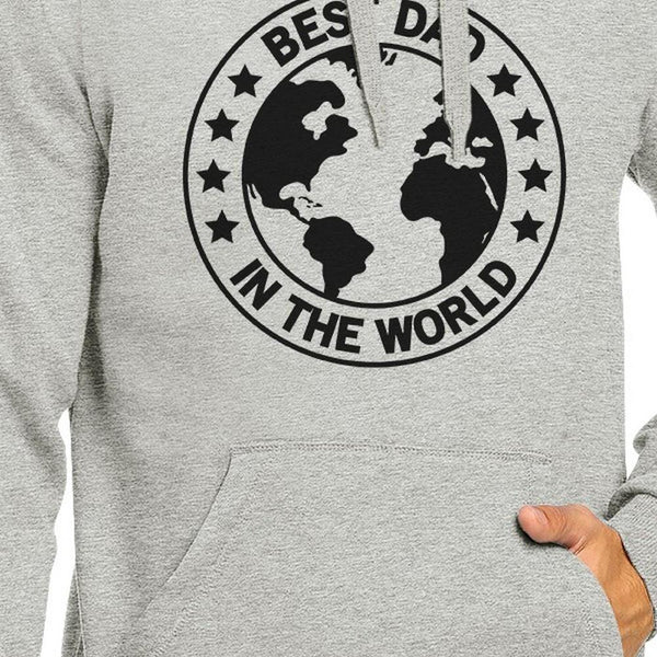 World Best Dad Unisex Grey Cute Hoodie Perfect