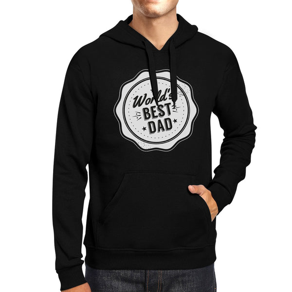 World's Best Dad Unisex Black Hoodie Cute