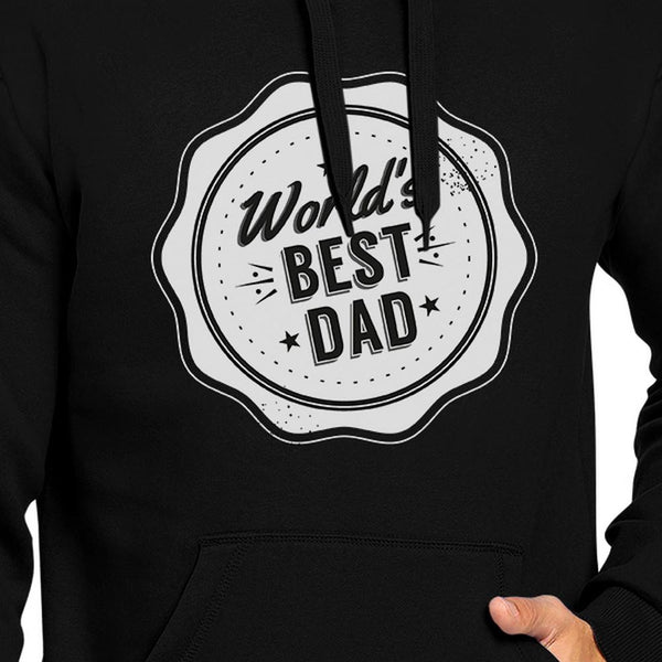 World's Best Dad Unisex Black Hoodie Cute