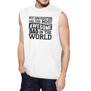 The Most Awesome Dad Men's White Unique Design