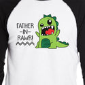 Father-In-Rawr Baseball Raglan Shirt Fathers Day